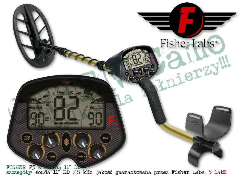 FISHER F5 11" DD - detektor / wykrywacz metali