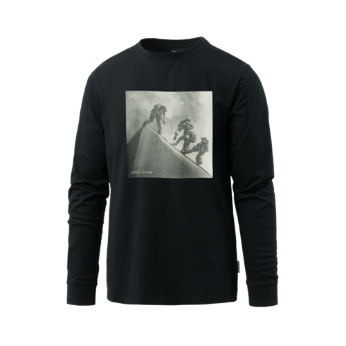 DIRECT ACTION Longsleeve DA Rope - Cotton - Black