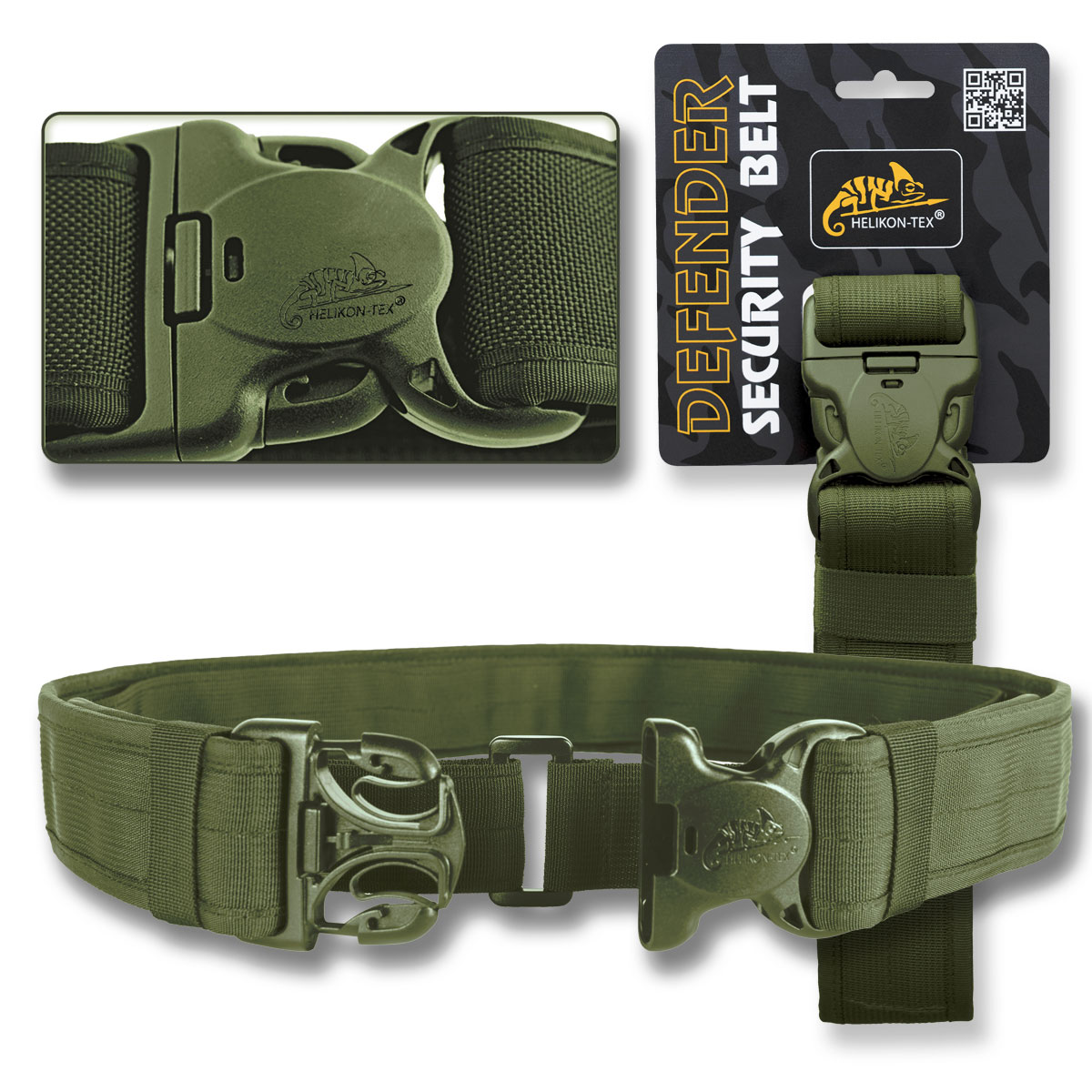 HELIKON Tex. pas taktyczny zewnętrzny Defender Olive oliwkowy