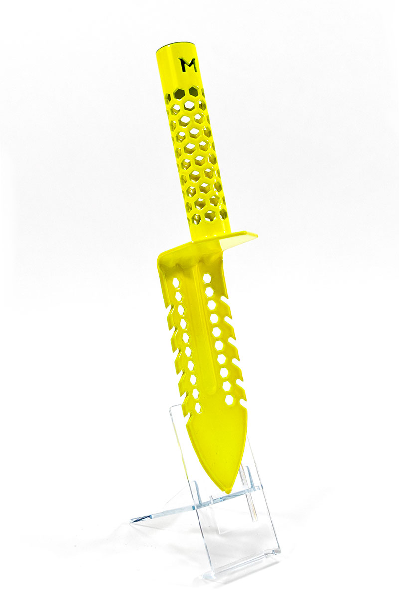 MOTLEY nożo-łopatka Grass Knife digger Yellow Hornet + etui do pasa