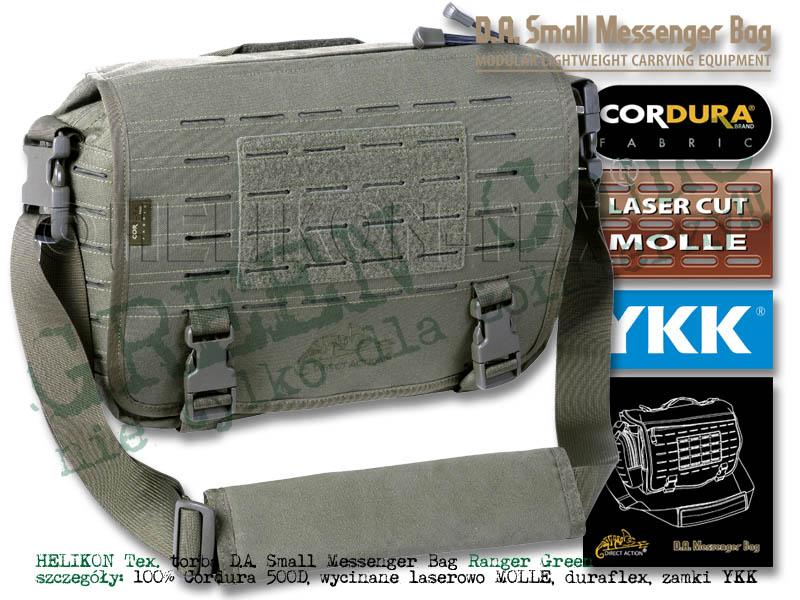 DIRECT ACTION torba na ramię Messenger Bag® Small - Cordura® - Ranger Green