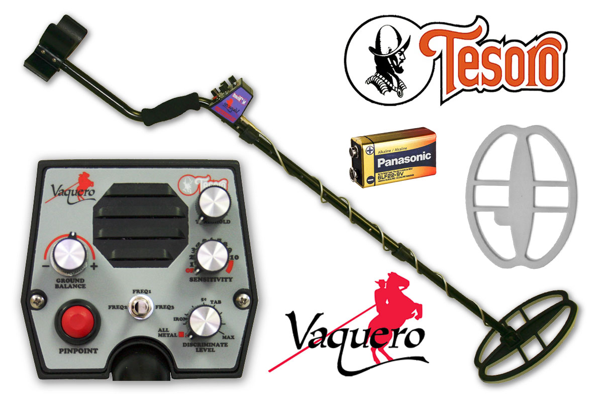 TESORO Black Vaquero 11"x8" DD - detektor metali