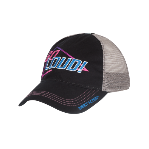 Direct Action Czapka Trucker GO LOUD!® 80s style - Czarny / Szary