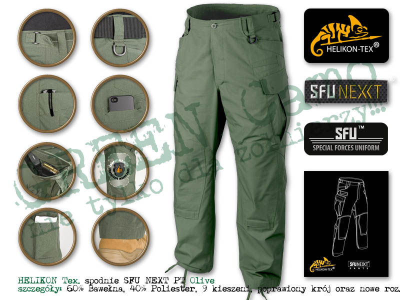 HELIKON Tex. spodnie SFU NEXT PT Olive Green