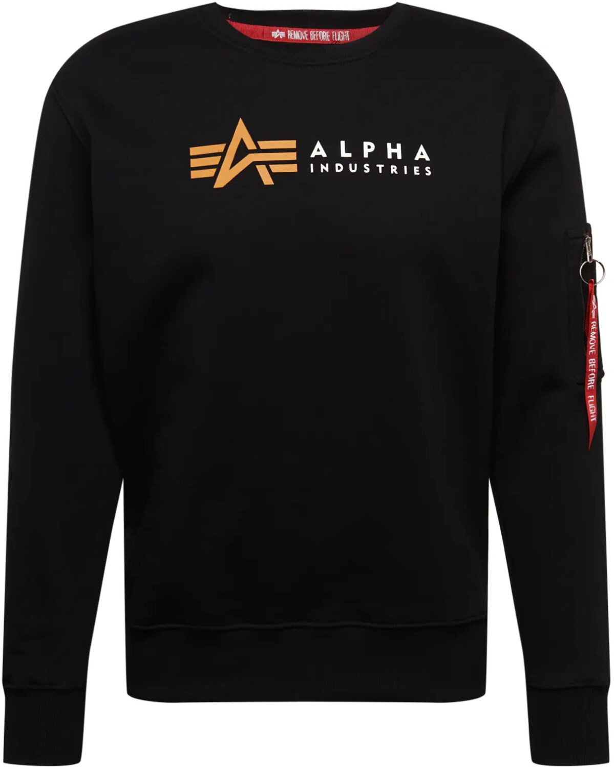 Bluza ALPHA INDUSTRIES Label Sweater Czarna