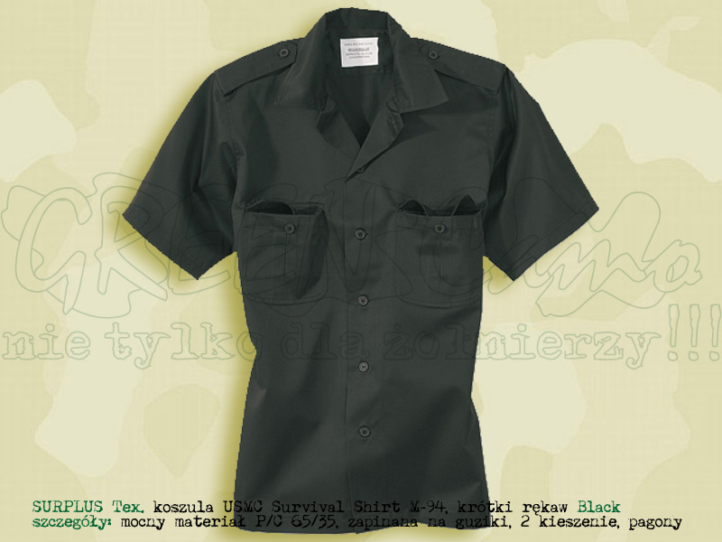 Surplus Tex. koszula USMC M-94 1/3 Black