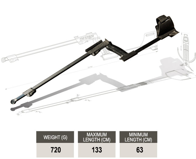 MARS MD sztyca uniwersalna ABS do detektorów / wykrywaczy metali