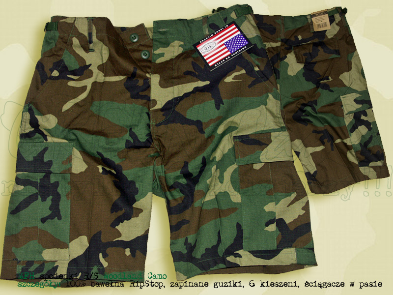 MFH spodneki BDU R/S Woodland Camo