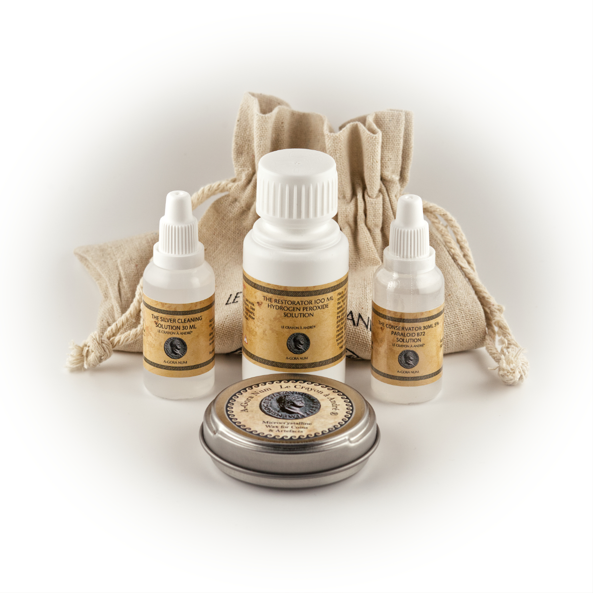 A-Gora Num / Le Crayon a Andre zestaw płynów i wosk do czyszczenia konserwacji De Chimie