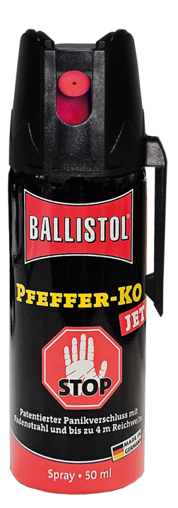 Balistol ręczny miotacz gazu pieprzowego 50ml JET - gaz pieprzowy strumień