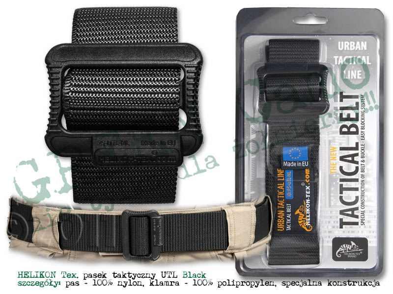 HELIKON Tex. pas taktyczny UTL Black