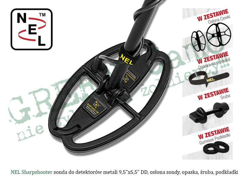 NEL Sharpshooter 9.5"x5.5" sonda / cewka do detektorów metali GARRETT seria ACE