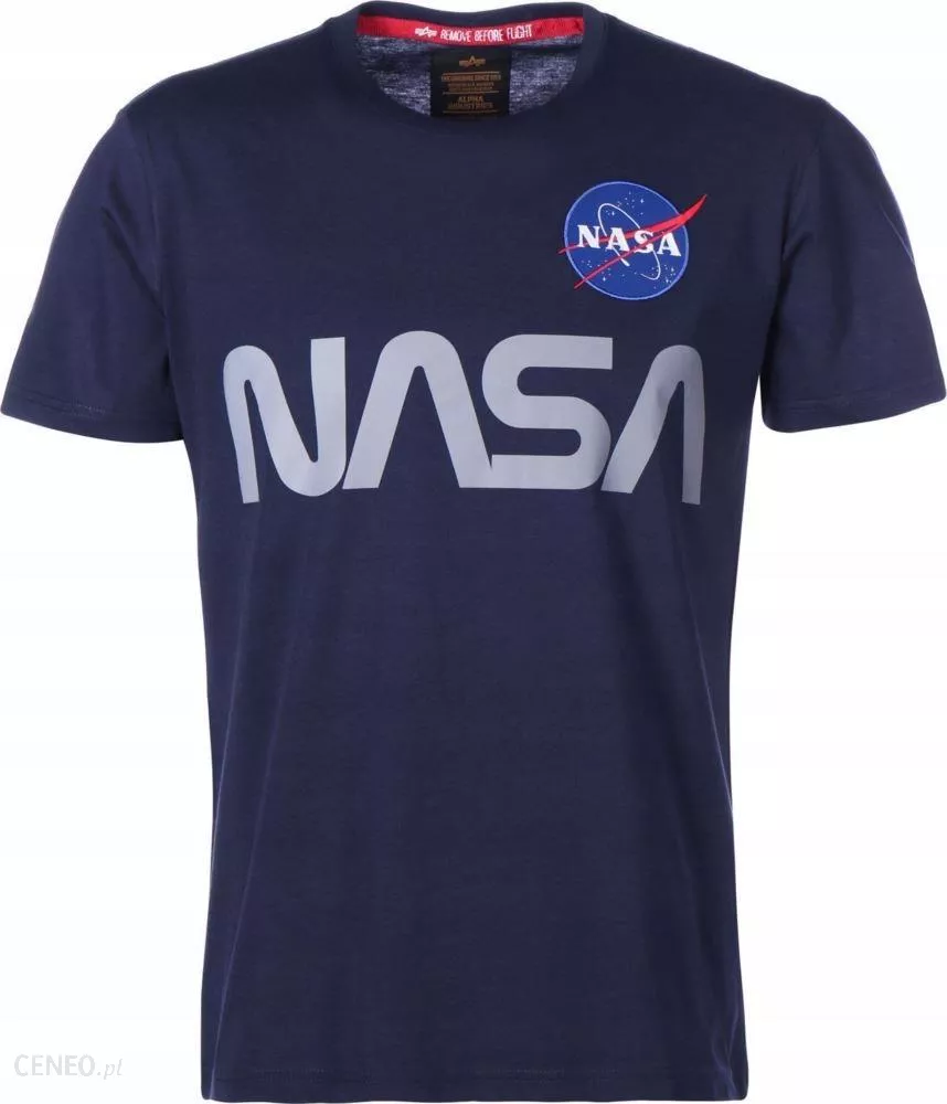 Alpha Industries T-Shirt NASA Reflective T Replica Blue