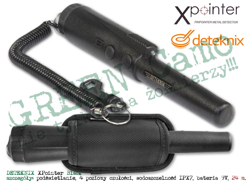 QUEST / Deteknix ręczny detektor / wykrywacz metali pinpointer XPointer Land Black