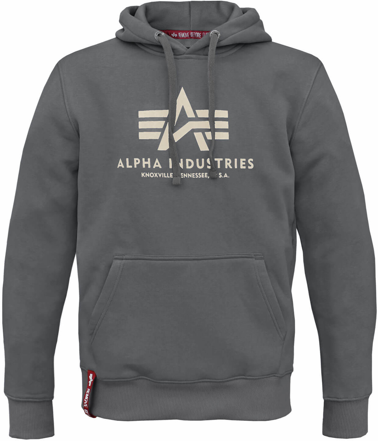 Bluza ALPHA INDUSTRIES Basic Hoody Grey Black