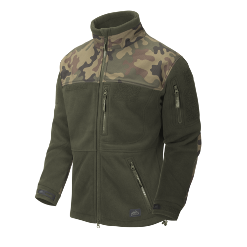 HELIKON-Tex.Bluza INFANTRY - Fleece - Olive Green/PL Woodland