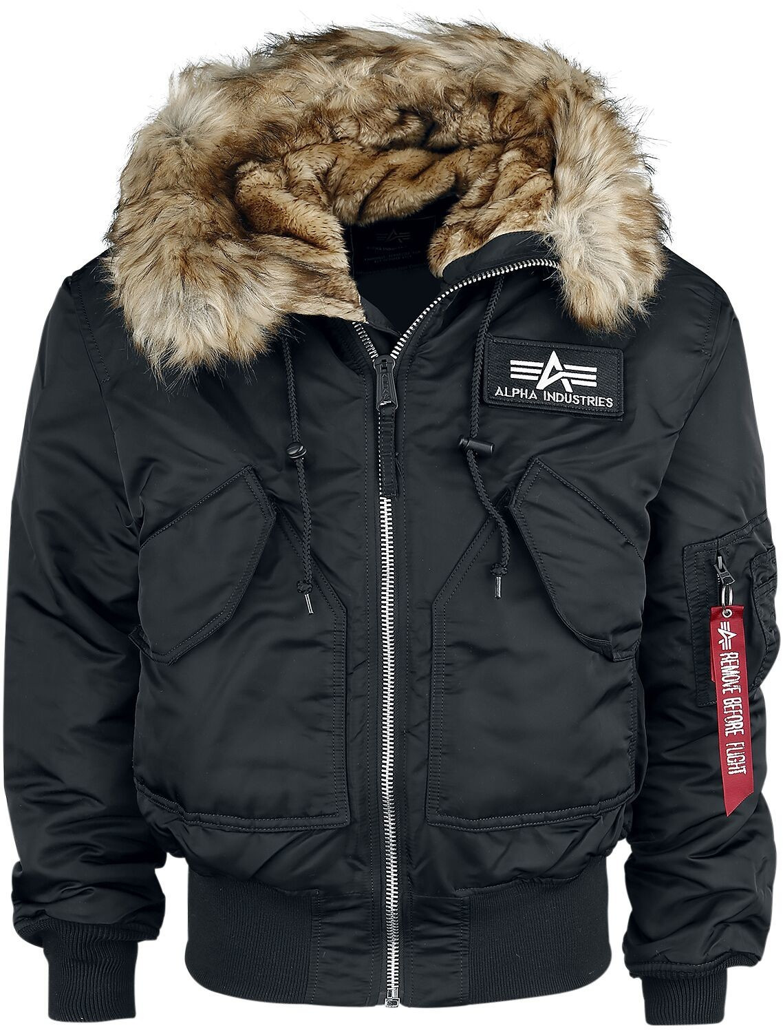 Kurtka ALPHA INDUSTRIES 45P Hooded-czarna