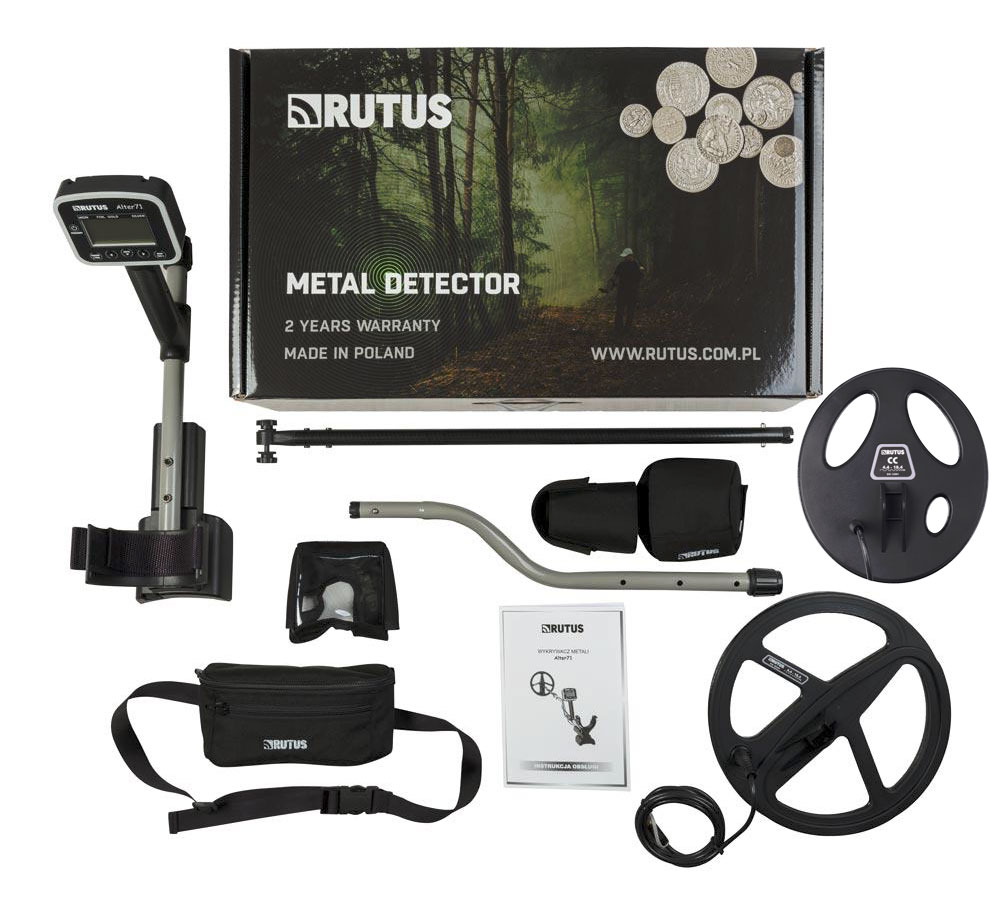 RUTUS Alter71 wer. 2.0 z 2 sondami 28DD + 23CC - detektor / wykrywacz metali