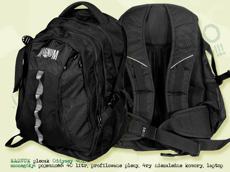 MAGNUM plecak Oddysey 40 litrów Black