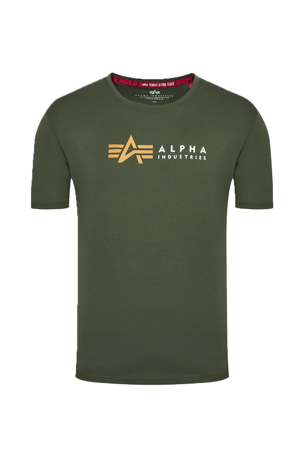 Alpha Industries T-Shirt Label T Dark Olive