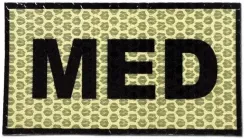 COMBAT-ID naszywka IR E1 MED TAN