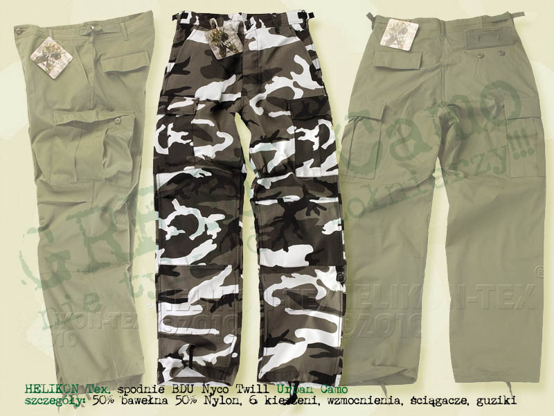HELIKON Tex. spodnie BDU NT Nyco Twill Urban Camo