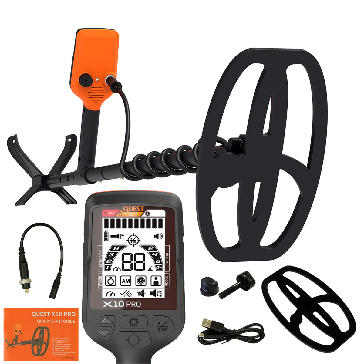 QUEST X10 Pro TurboD Blade 5x9" DD detektor / wykrywacz metali