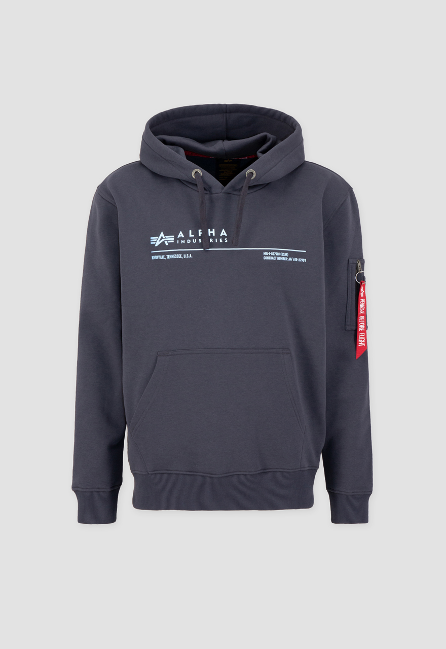 Bluza ALPHA INDUSTRIES Reflective Hoody Grey Black