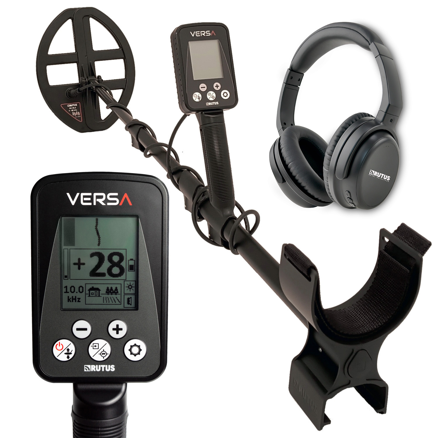RUTUS Versa 28,5DD 11" 4-40 kHz eliptyczna + słuchawki SR-1 - detektor / wykrywacz metali BW'25