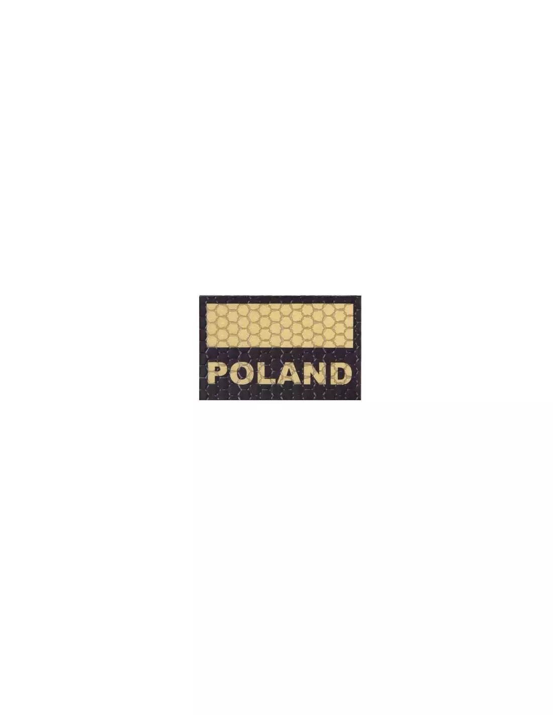 COMBAT-ID naszywka IR C4 POLAND Tan