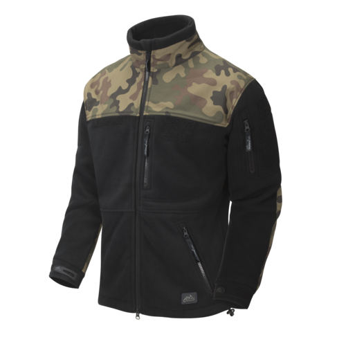 HELIKON-Tex.Bluza INFANTRY - Fleece - Czarna/PL Woodland