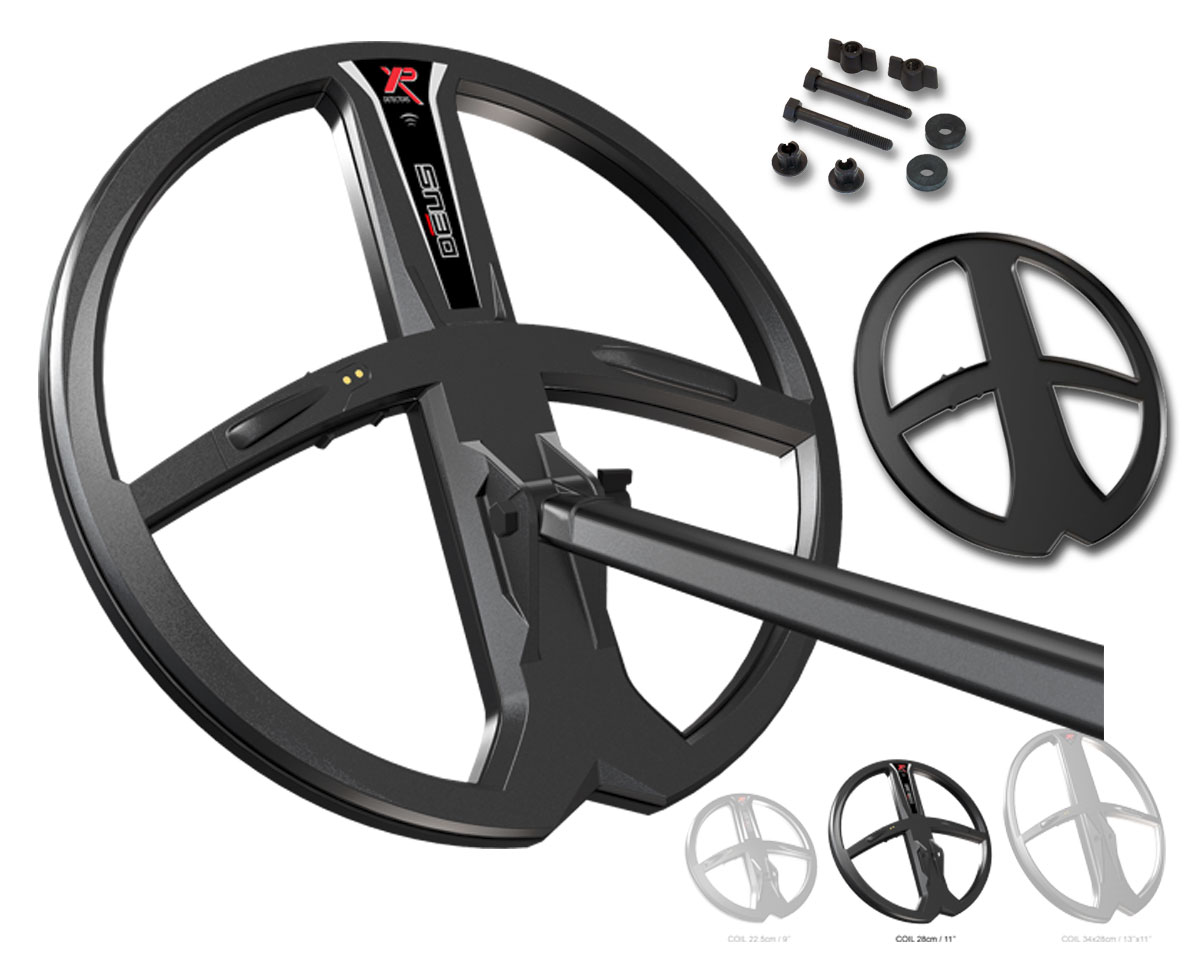 XP Deus sonda / cewka okrągła x35 11" 28cm 3,7kHz - 27,7kHz czarna