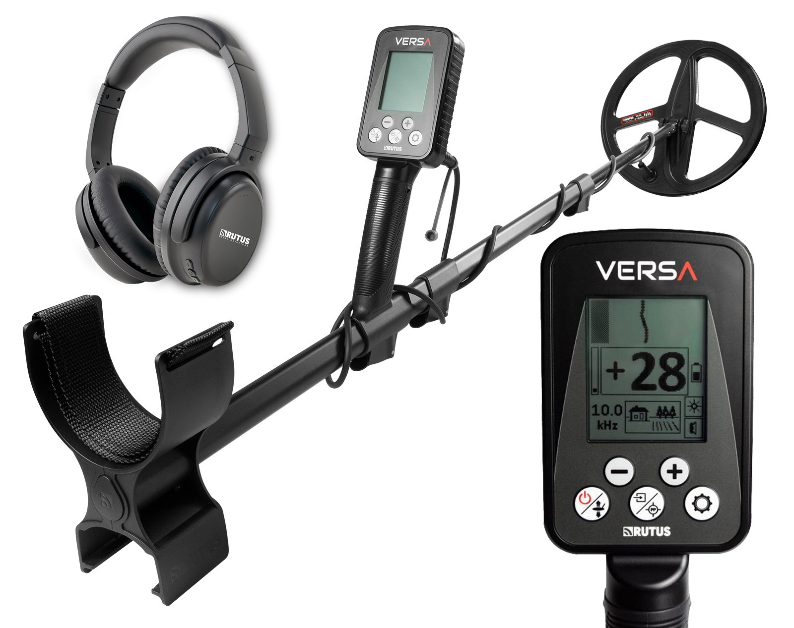 RUTUS Versa 28DD 11" 4-40 kHz + słuchawki bezprzewodowe SR-1 - detektor / wykrywacz metali