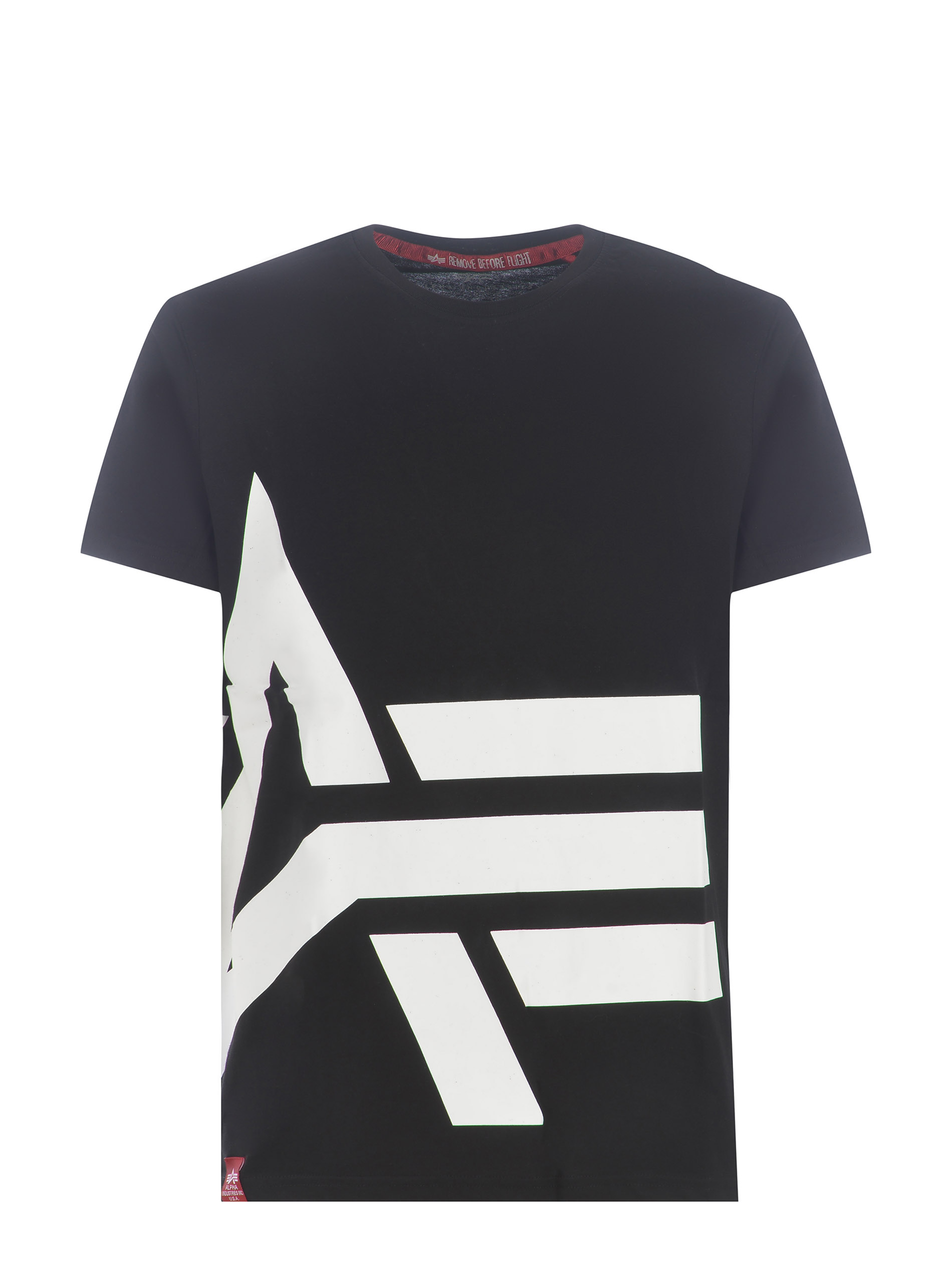 Alpha Industries T-Shirt Side Logo T Black