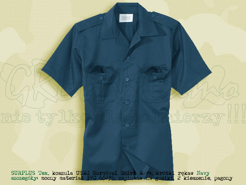 Surplus Tex. koszula USMC M-94 1/3 Navy