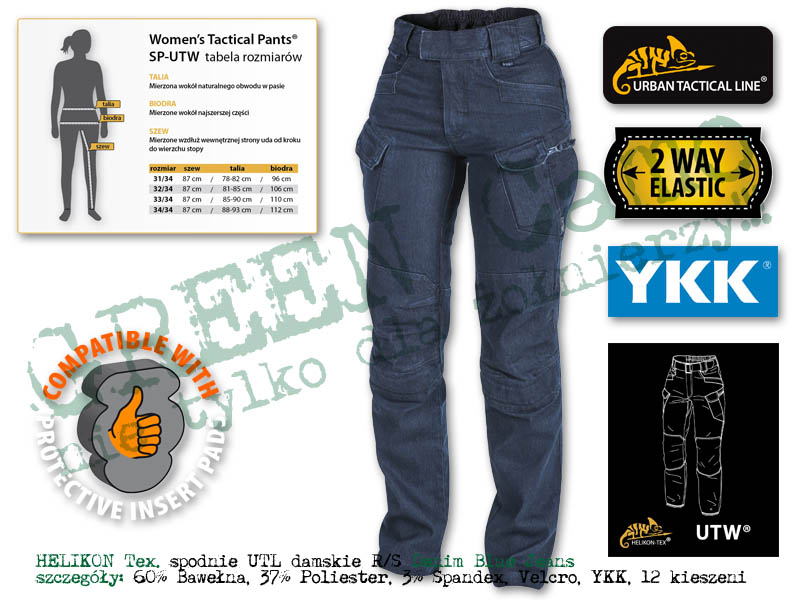 HELIKON Tex. spodnie WOMEN'S UTP® Denim