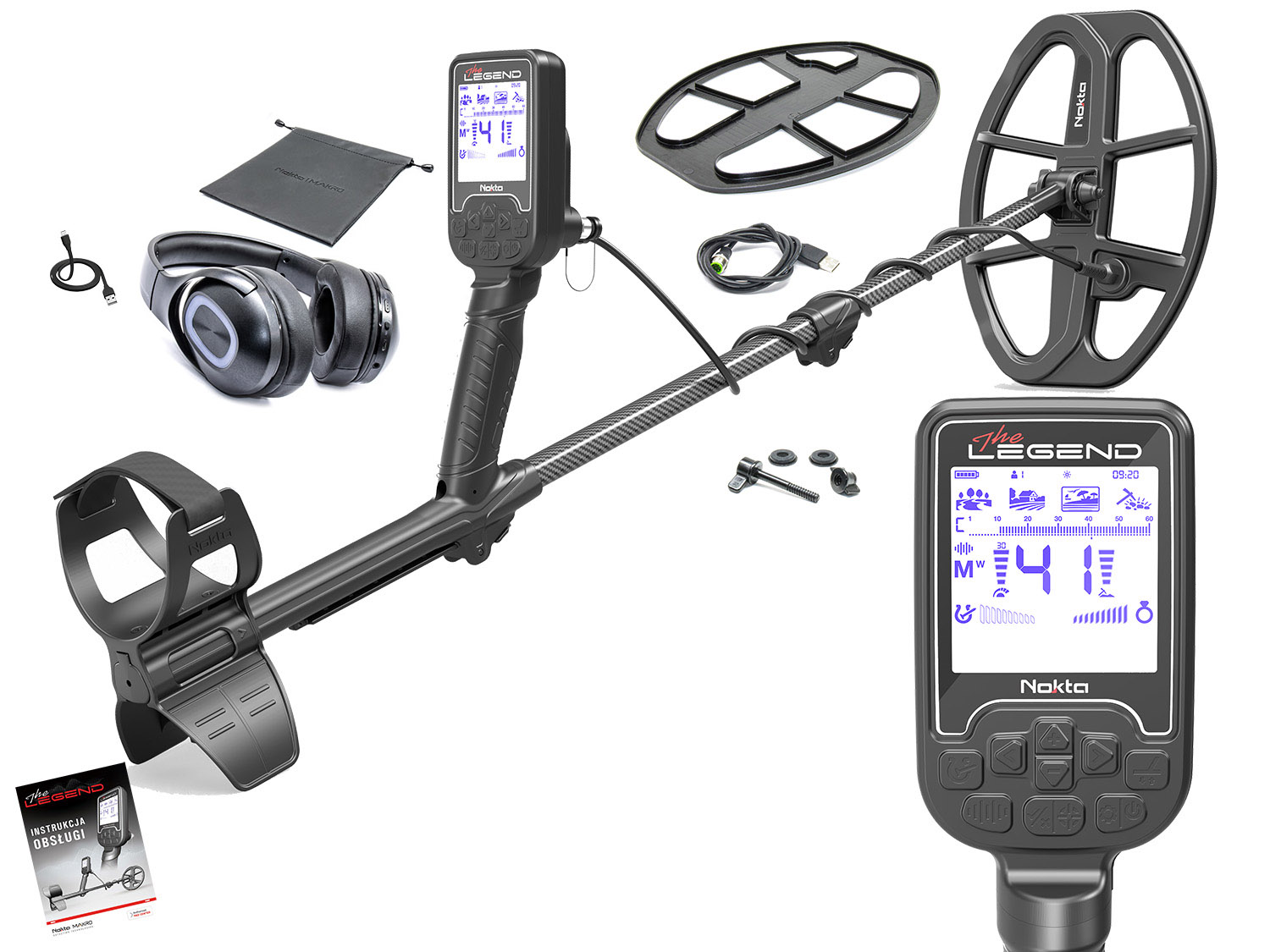 NOKTA The Legend WHP LG30 12" DD v 1.17 Bestia wodoszczelny detektor, wykrywacz metali nowa wersja!
