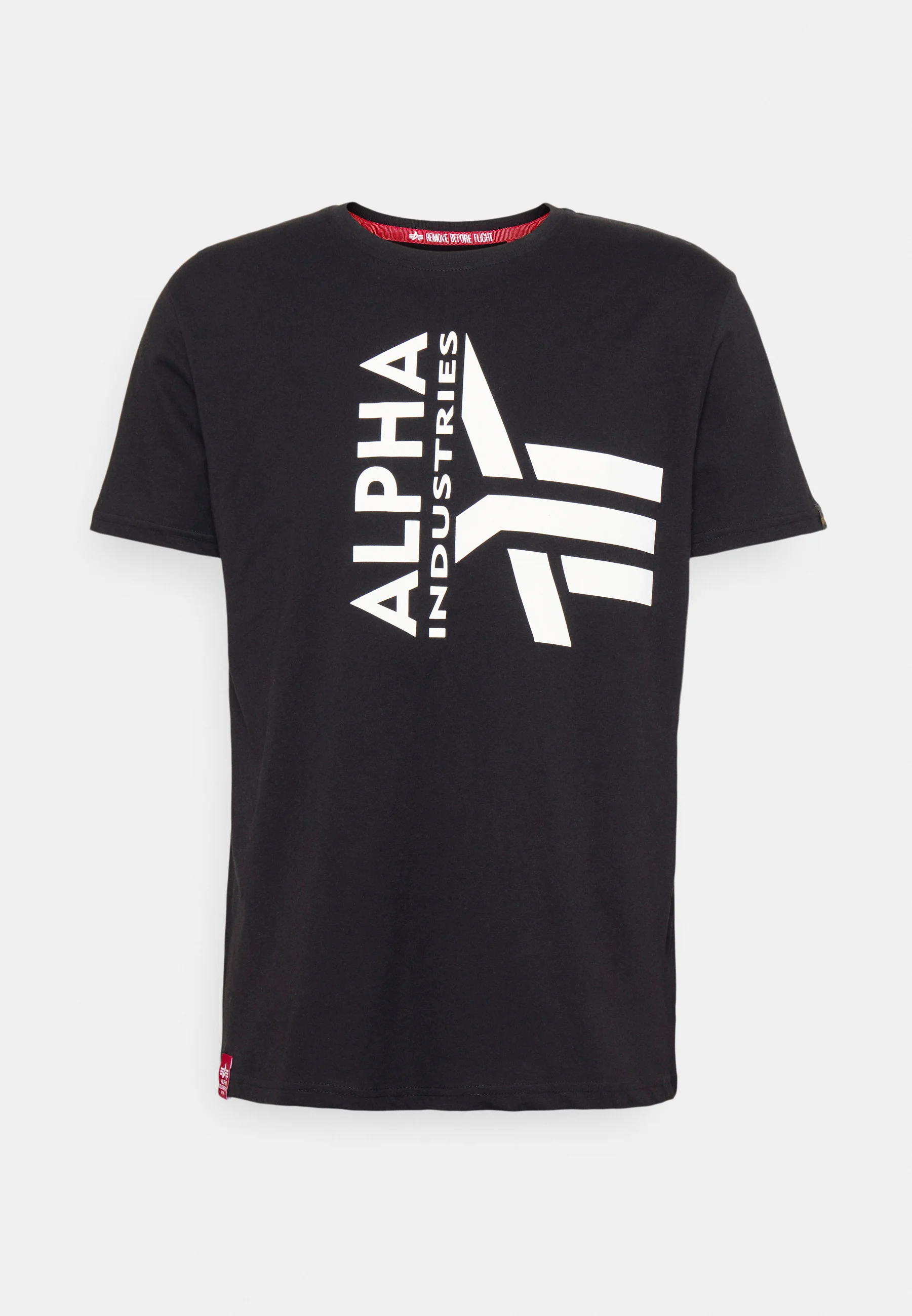 Alpha Industries T-Shirt Half Logo Foam T Black