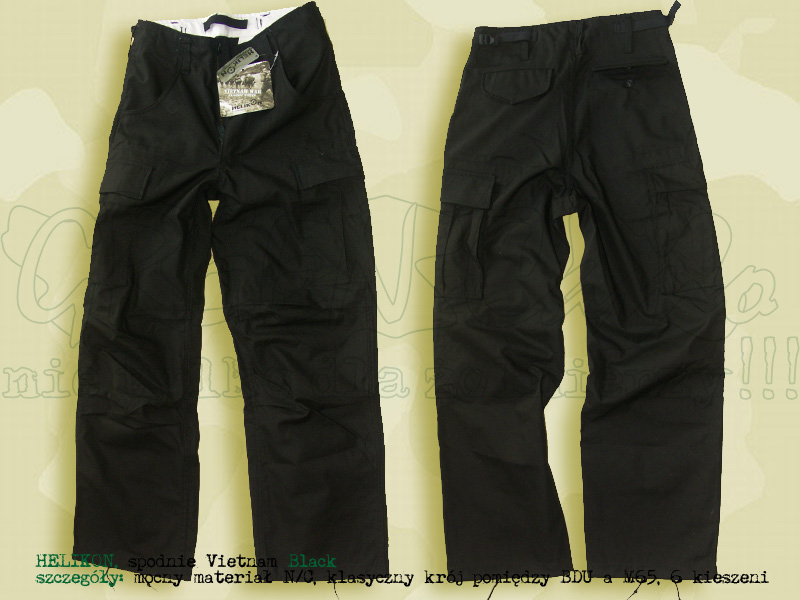 HELIKON spodnie Vietnam Cargo Black
