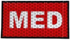 COMBAT-ID naszywka IR E1 MED  RED/WHITE