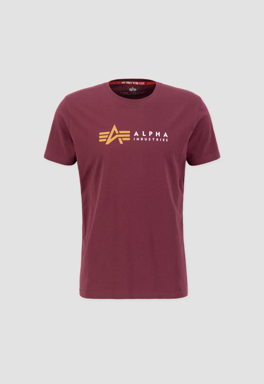 Alpha Industries T-Shirt Alpha Label T Burgundy