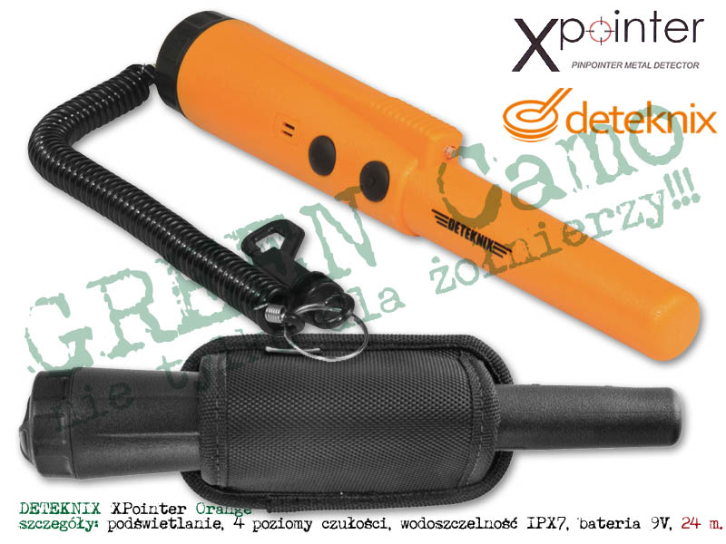 QUEST / Deteknix ręczny detektor / wykrywacz metali pinpointer XPointer Land Orange