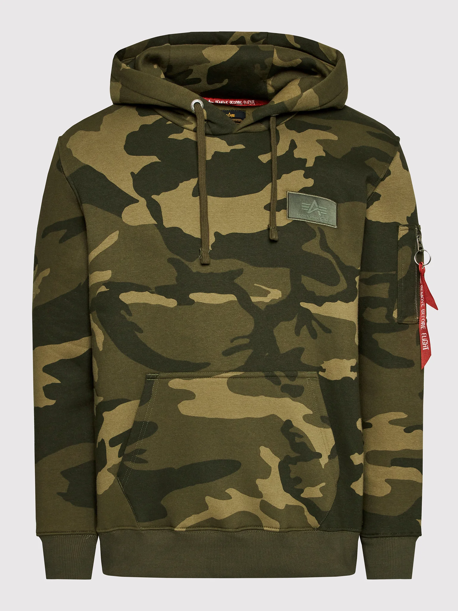 Bluza ALPHA INDUSTRIES Back Print Hoody Olive Camo