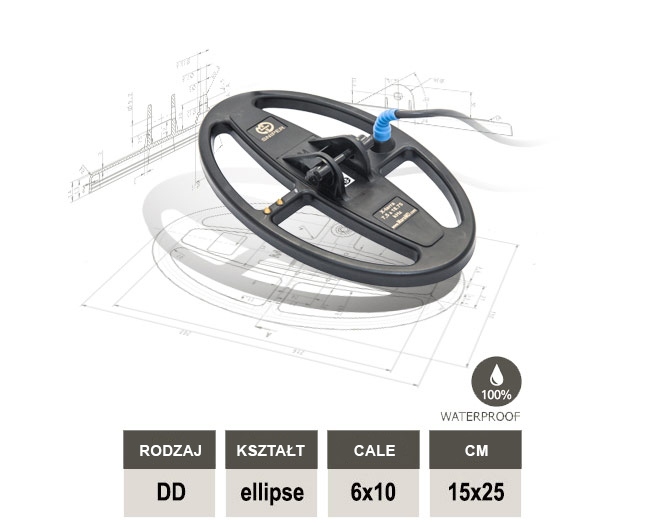 MARS MD sonda / cewka Sniper 6"x10" do NOKTA MAKRO Kruzer i Anfibio