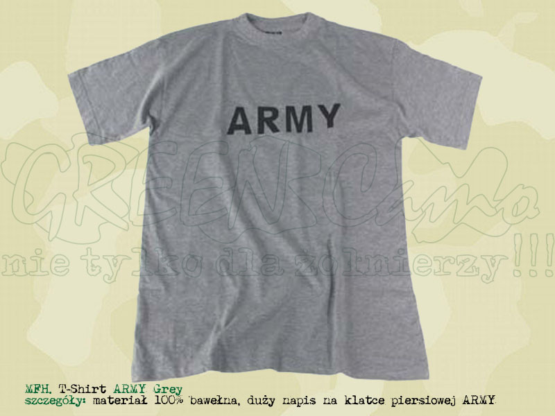 MFH T-Shirt ARMY Grey