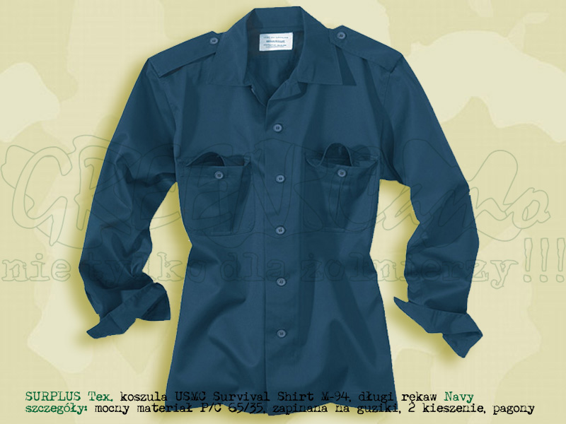 Surplus Tex. koszula USMC M-94 1/1 Navy