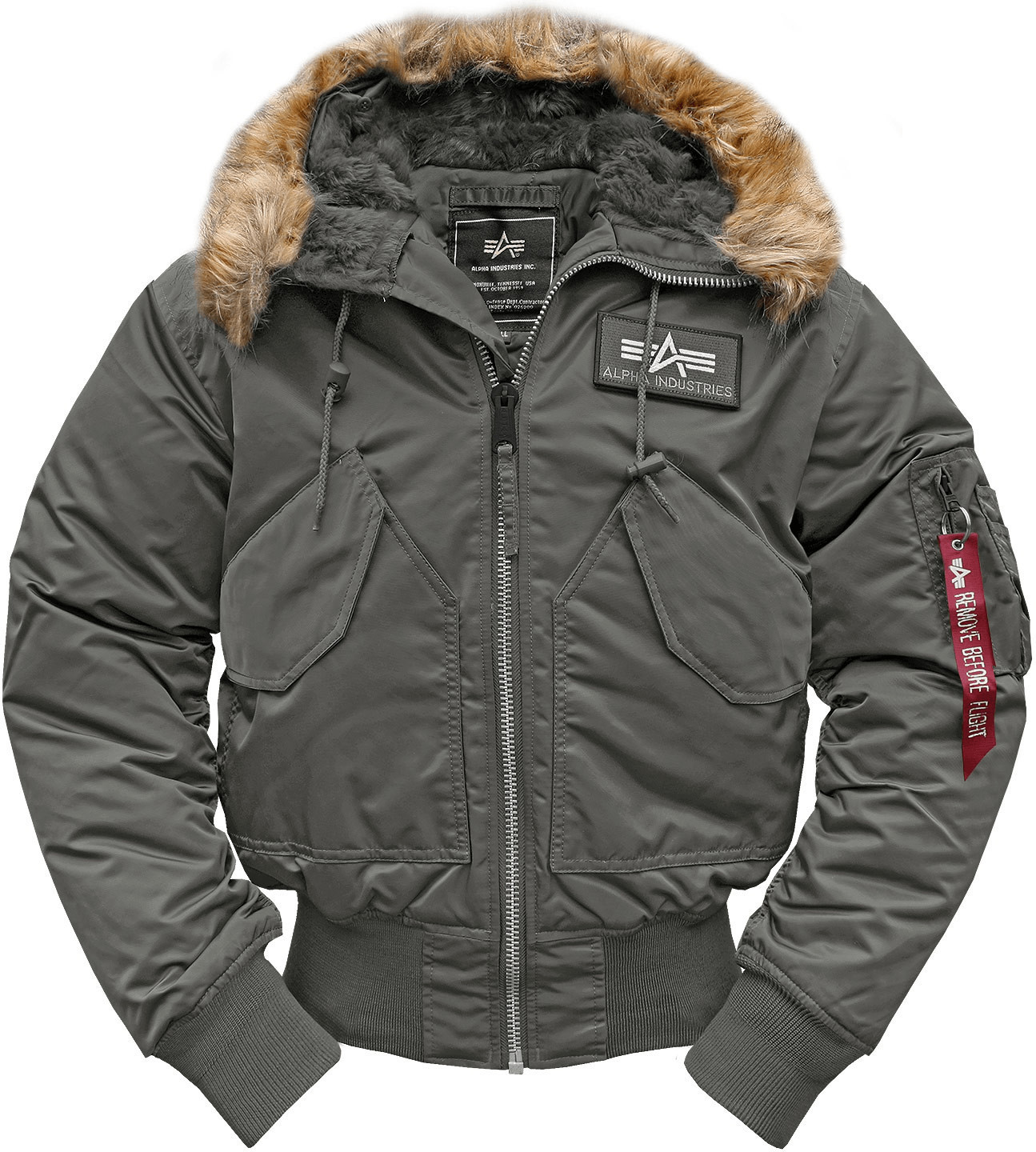 Kurtka ALPHA INDUSTRIES 45P Hooded-RGY