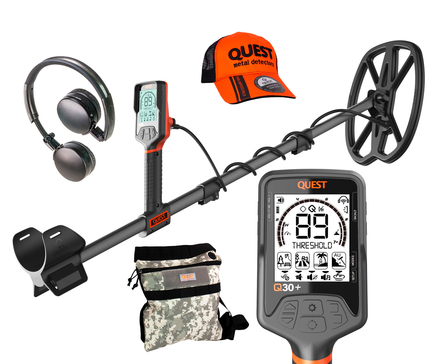 QUEST Q30+ 11"DD detektor / wykrywacz metali