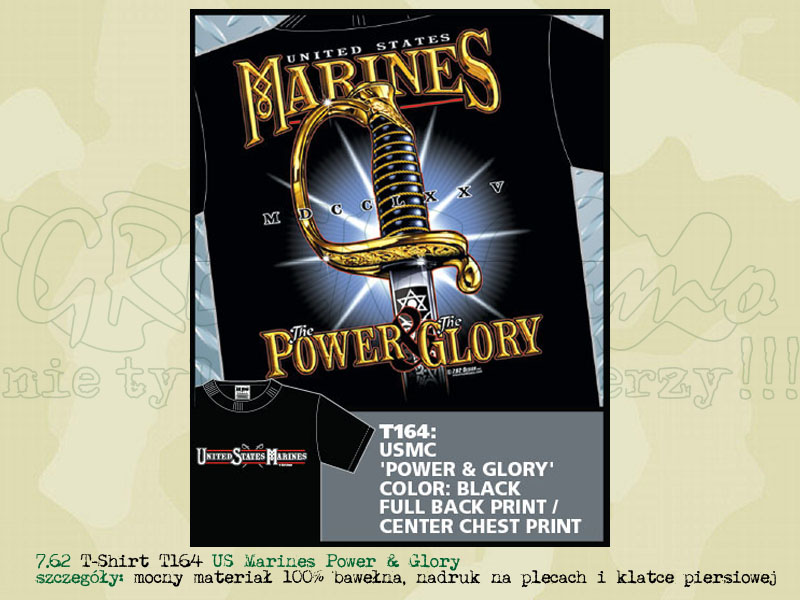 7.62 T-Shirt US Marines Power & Glory