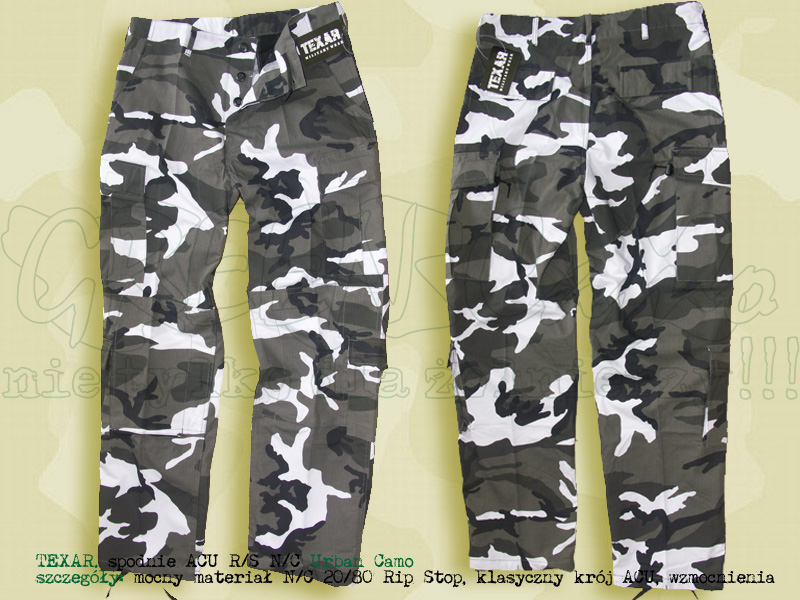 TEXAR spodnie ACU R/S NyCo Urban Camo